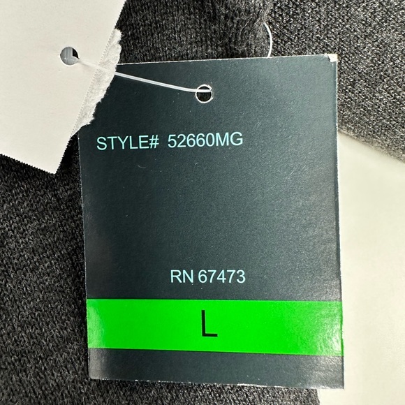 Gabby Skye Sweater Dress Womens Graphite Sz L 3/4 Sleeve Flare Cuff Knit NEW Q7 - Picture 5 of 8